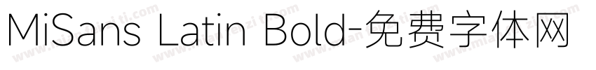 MiSans Latin Bold字体转换